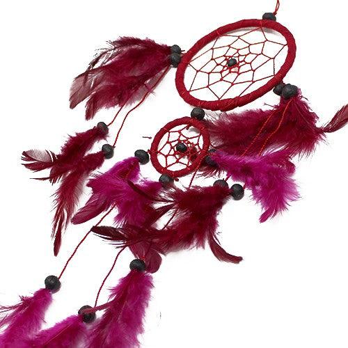 Bali Dreamcatchers - Medium Round - Black/White/Red