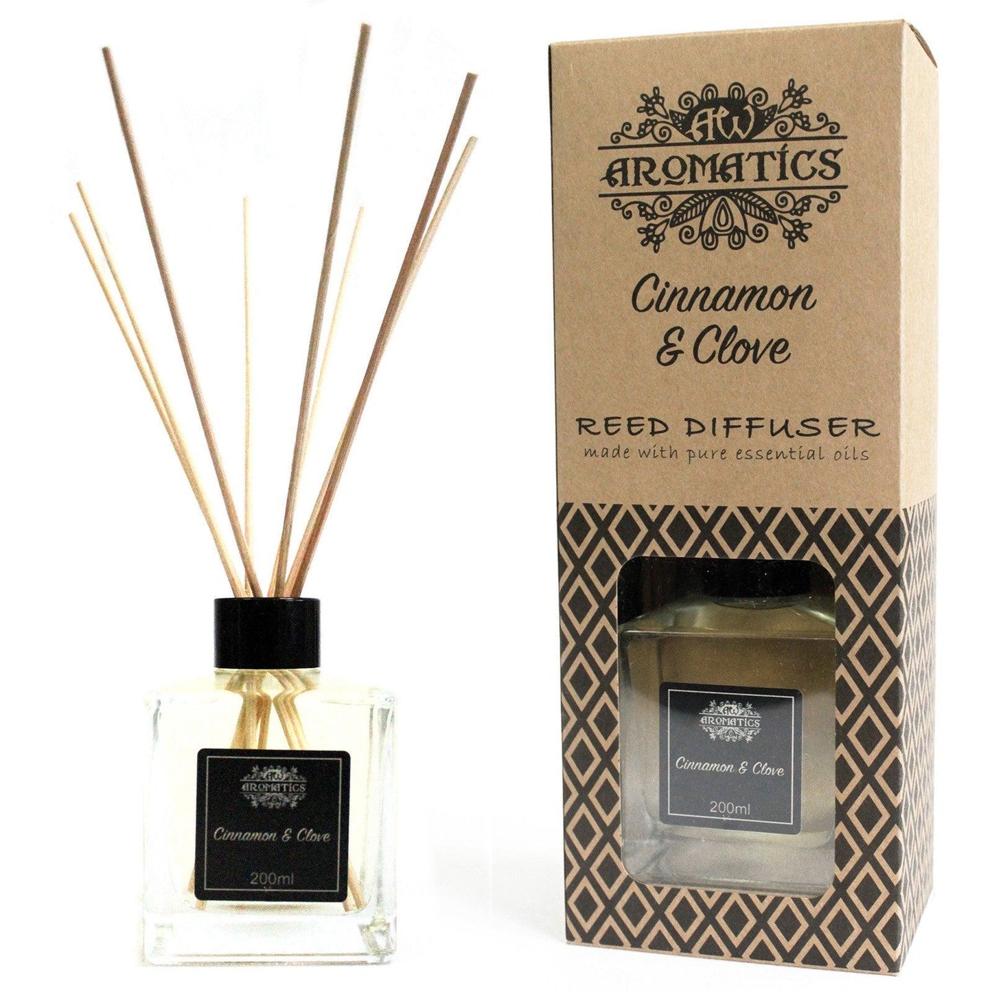 200ml Cinnamon & Clove Essential Oil Reed Diffuser