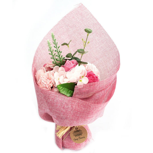 Standing Soap Flower Bouquet - Pink