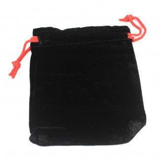 Quality Velvet Pouch - Black 10x12cm