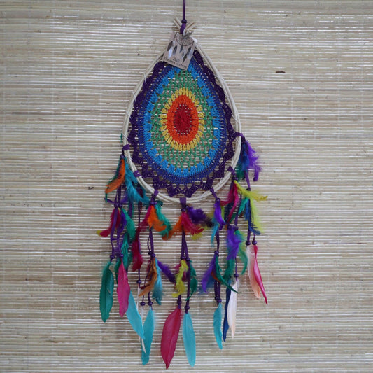 Bali Dream Catchers - Med Multi Teardrop