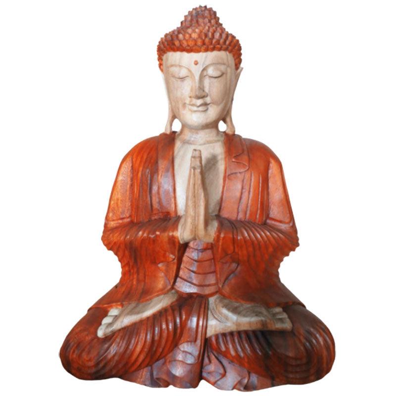 Hand Carved Buddha Statue - 60cm Welcome