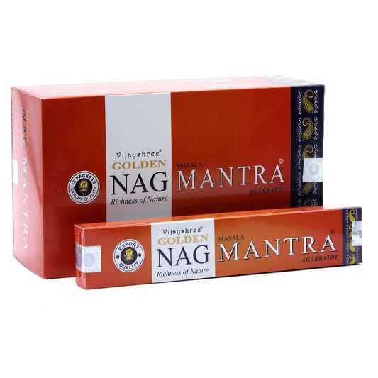 15g Golden Nag - Mantra Incense