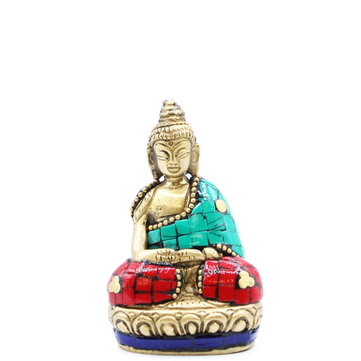 Brass Buddha Figure - Hands Up - 7.5 cm