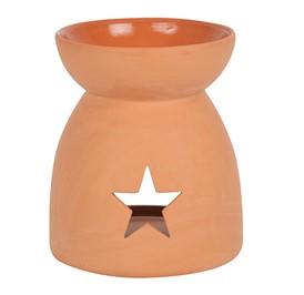 Star Cutout Terracotta Effect Oil Burner