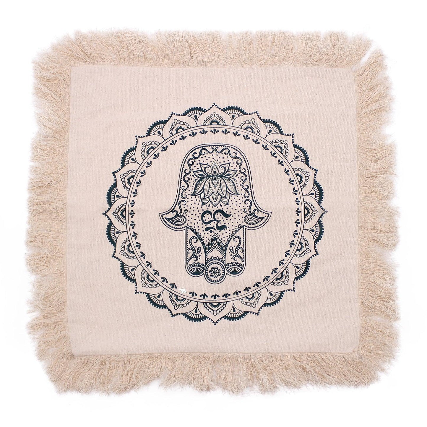 Hamsa Mandala  Cushion - 45x45cm - green