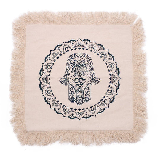 Hamsa Mandala  Cushion - 45x45cm - green