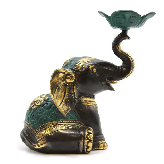 Medium Elephant Candle / Incense Holder