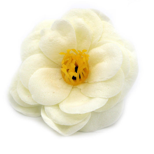 Craft Soap Flower - Camellia - Cream