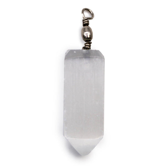 Selenite Obelisk Pendant