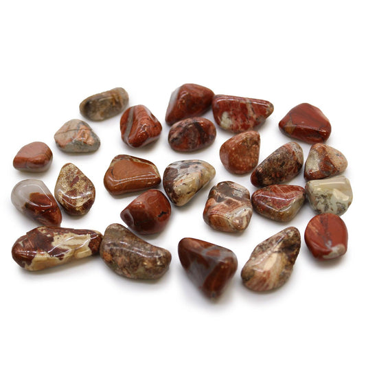 Small African Tumble Stones - Light Jasper - Brecciated