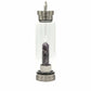 Crystal Infused Glass Water Bottle - Relaxing Amethyst - Obelisk