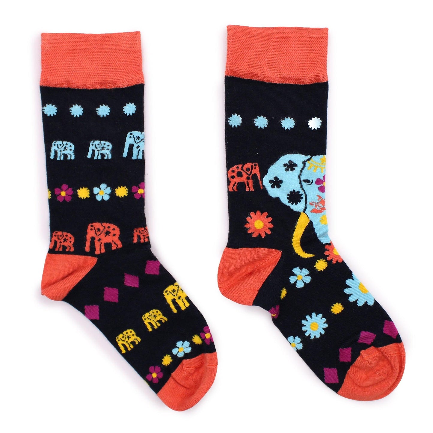 Hop Hare Bamboo Socks S/M - Cosmic Elephant 