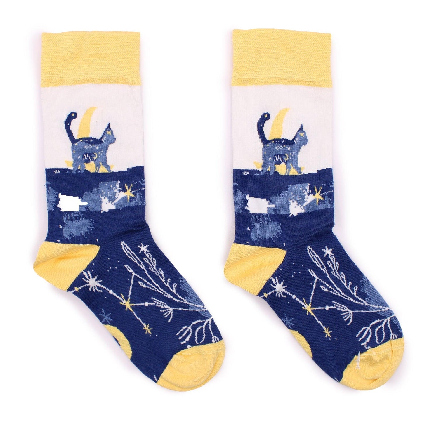 Hop Hare Bamboo Socks M/L - Midnight Cat