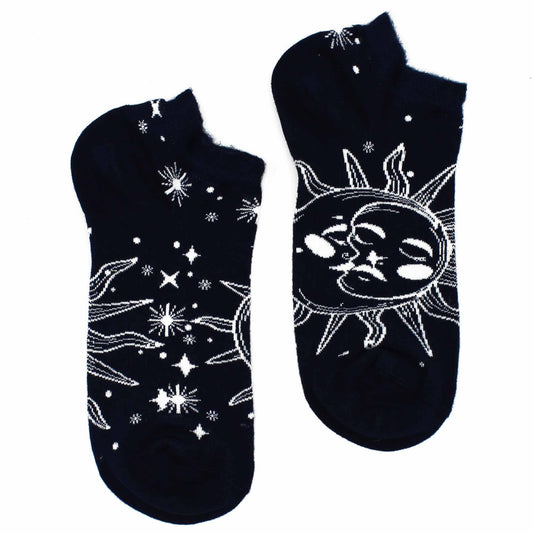 M/L Hop Hare Bamboo Socks Low (7.5-11.5) - Sun and Moon 