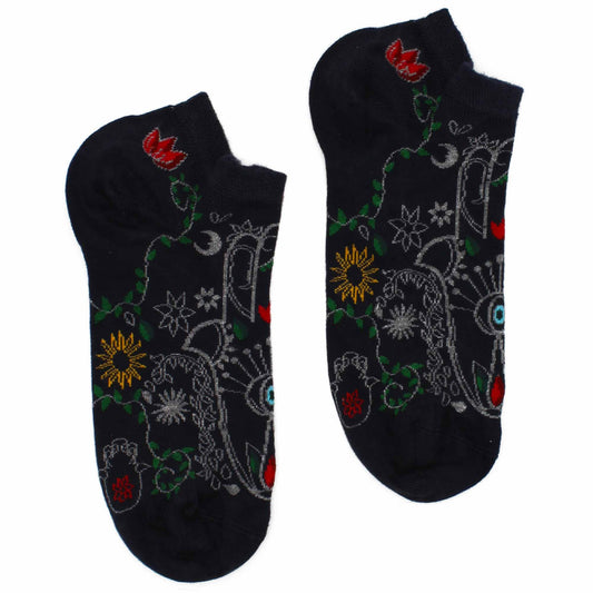 M/L Hop Hare Bamboo Socks Low (7.5-11.5) - Hamsa