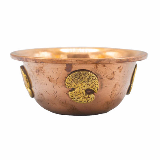 Copper Ritual Bowl with Tree of Life  12x5cm