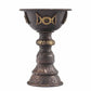 Antique Copper Ritual Goblet with Triple Moon 8x13cm