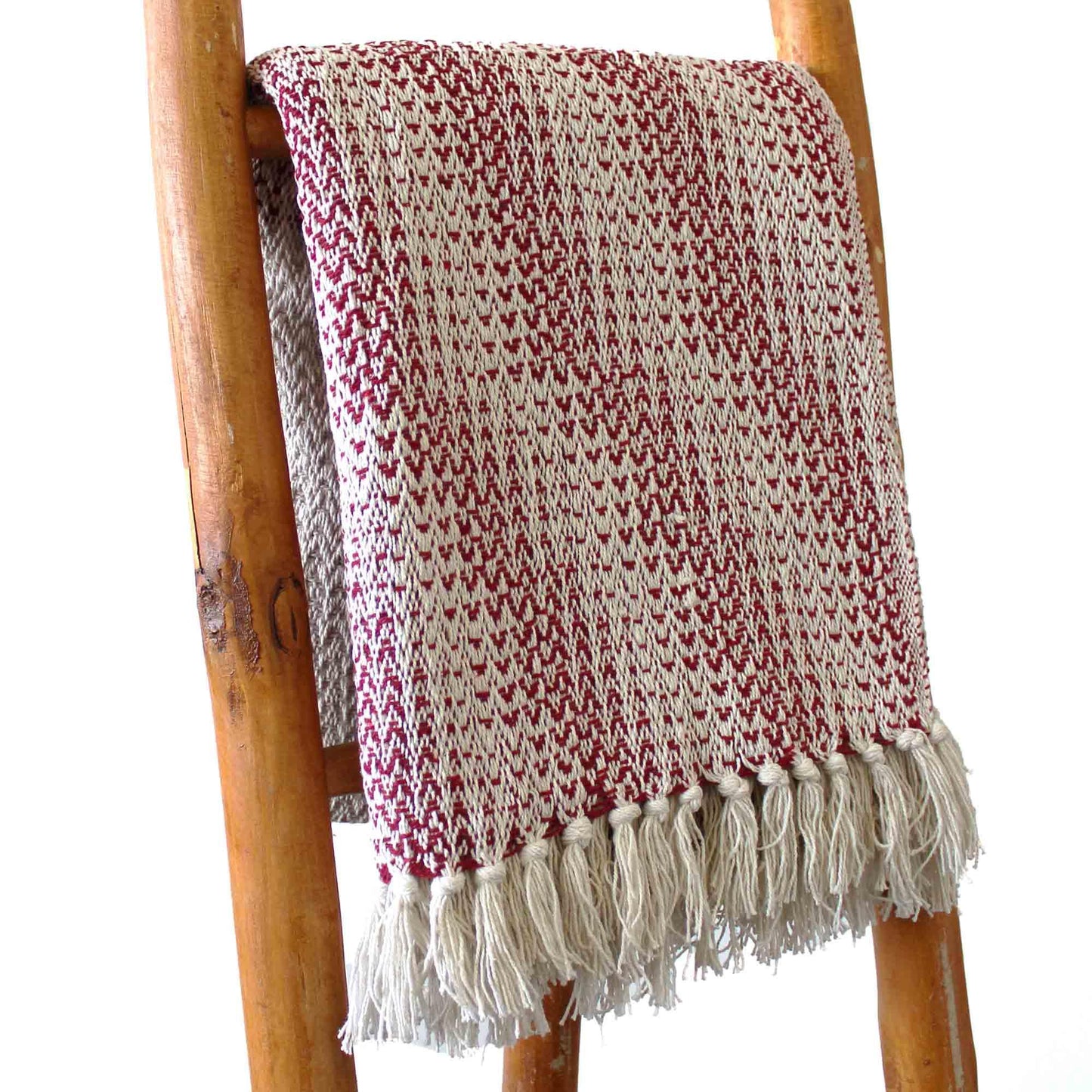 Boho Comfort Throws - 125x150cm - Ruby Two Tone