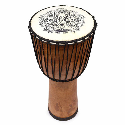 Hamsa Wide Top Djembe Drum - 22cm