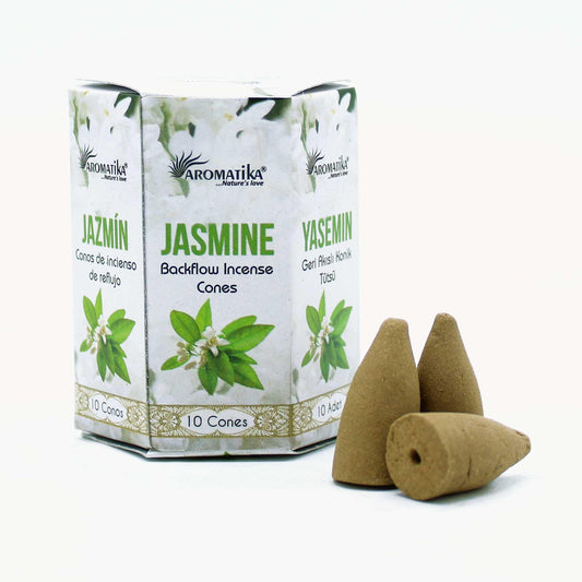 Pack of 10 Masala Backflow Incense - Jasmine