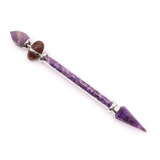 Shiva Lingam Magic Wand - Amethyst - Success