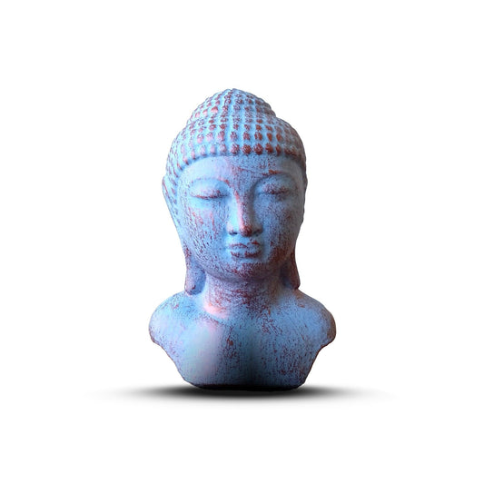 Tranquility Buddha Head  - Blue Copper