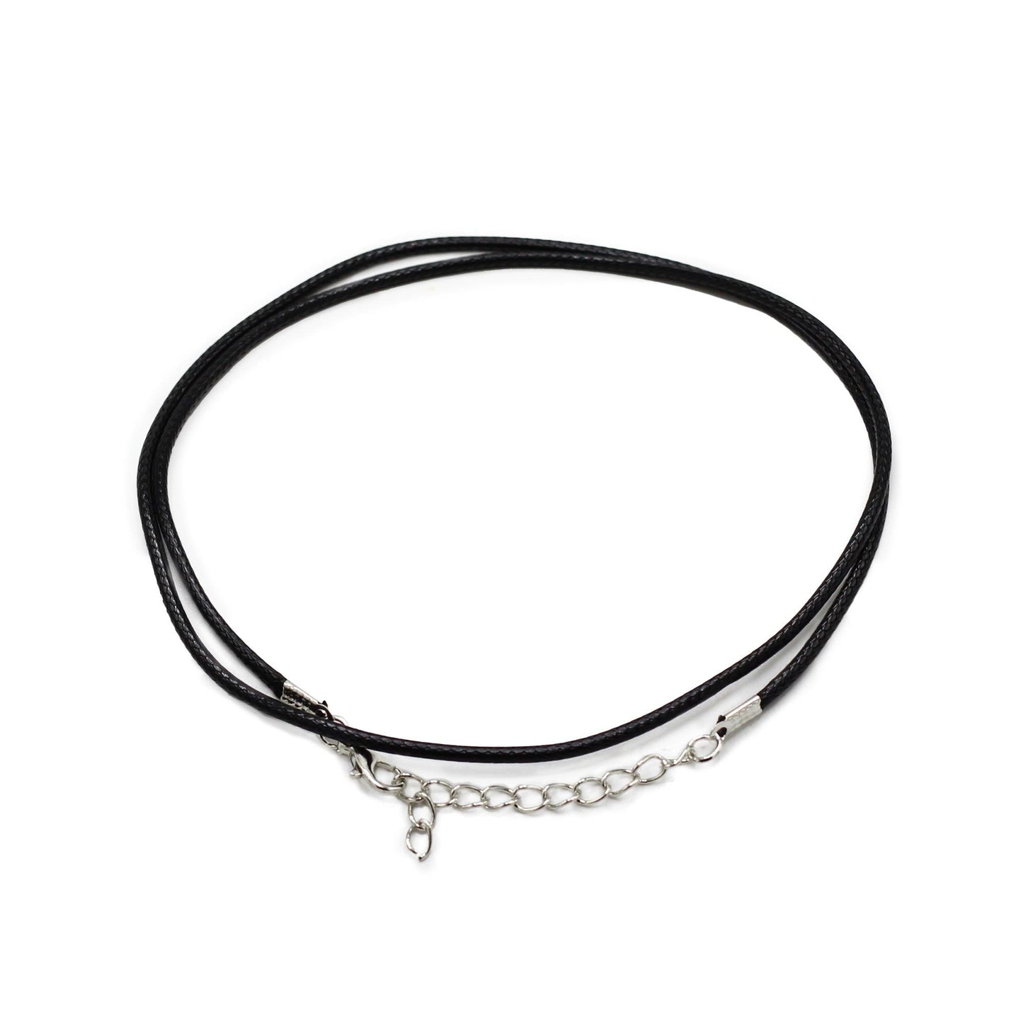 Waxed Pendant Cord -  2mm x 55cm - Black 101