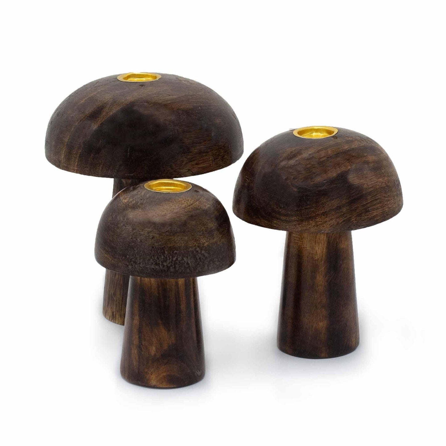 Set of 3 Incense Cone Mushrooms ((10cm 9cm 8cm)