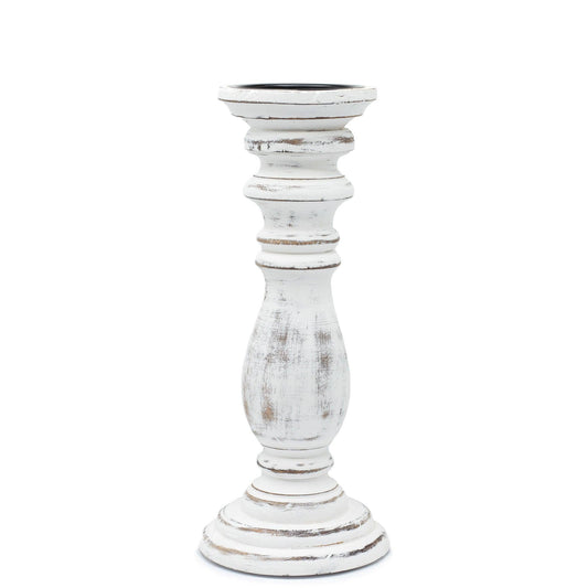 Classic Candle Stand - Whitewash - Medium