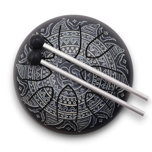 Hapi Drum Om Mandala Engraved - 16cm