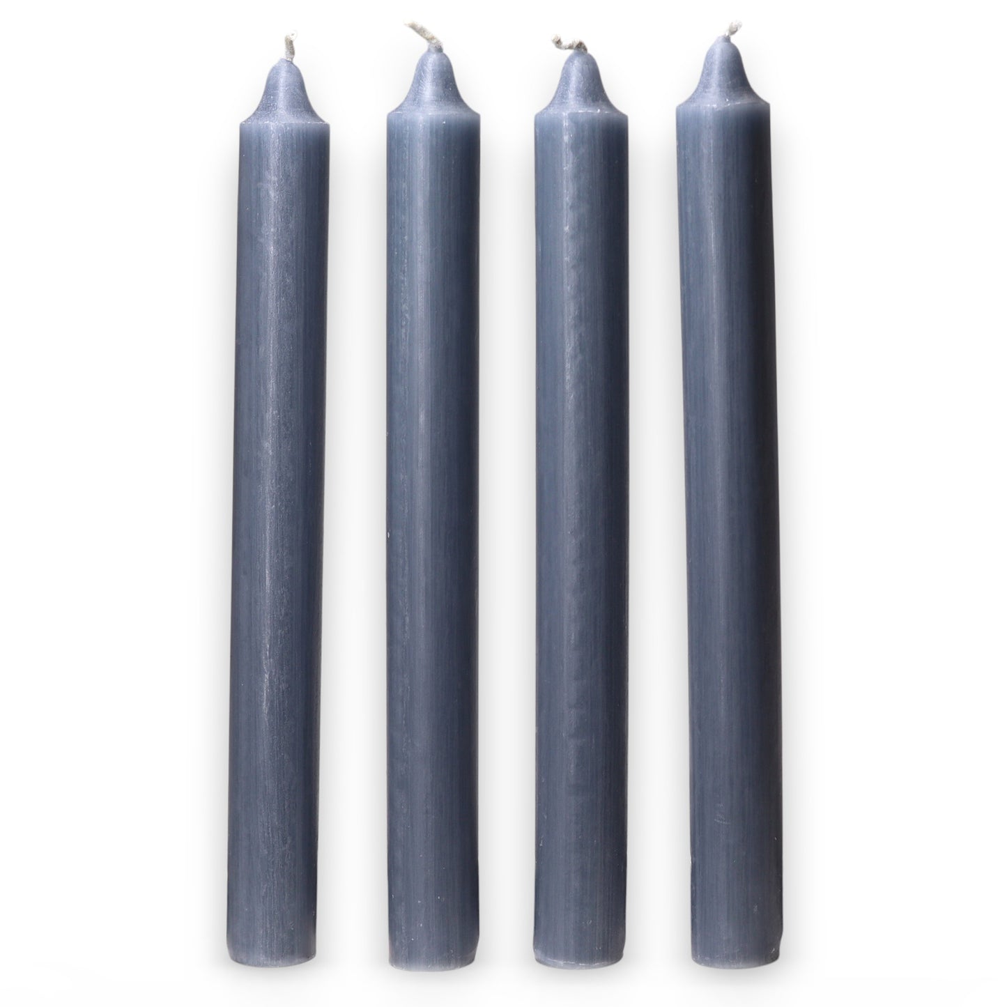 Solid Colour Dinner Candles - Rustic Grey - Pack of 5