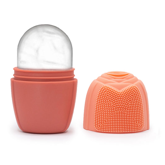 Silicone Ice Face Roller - roller - peach