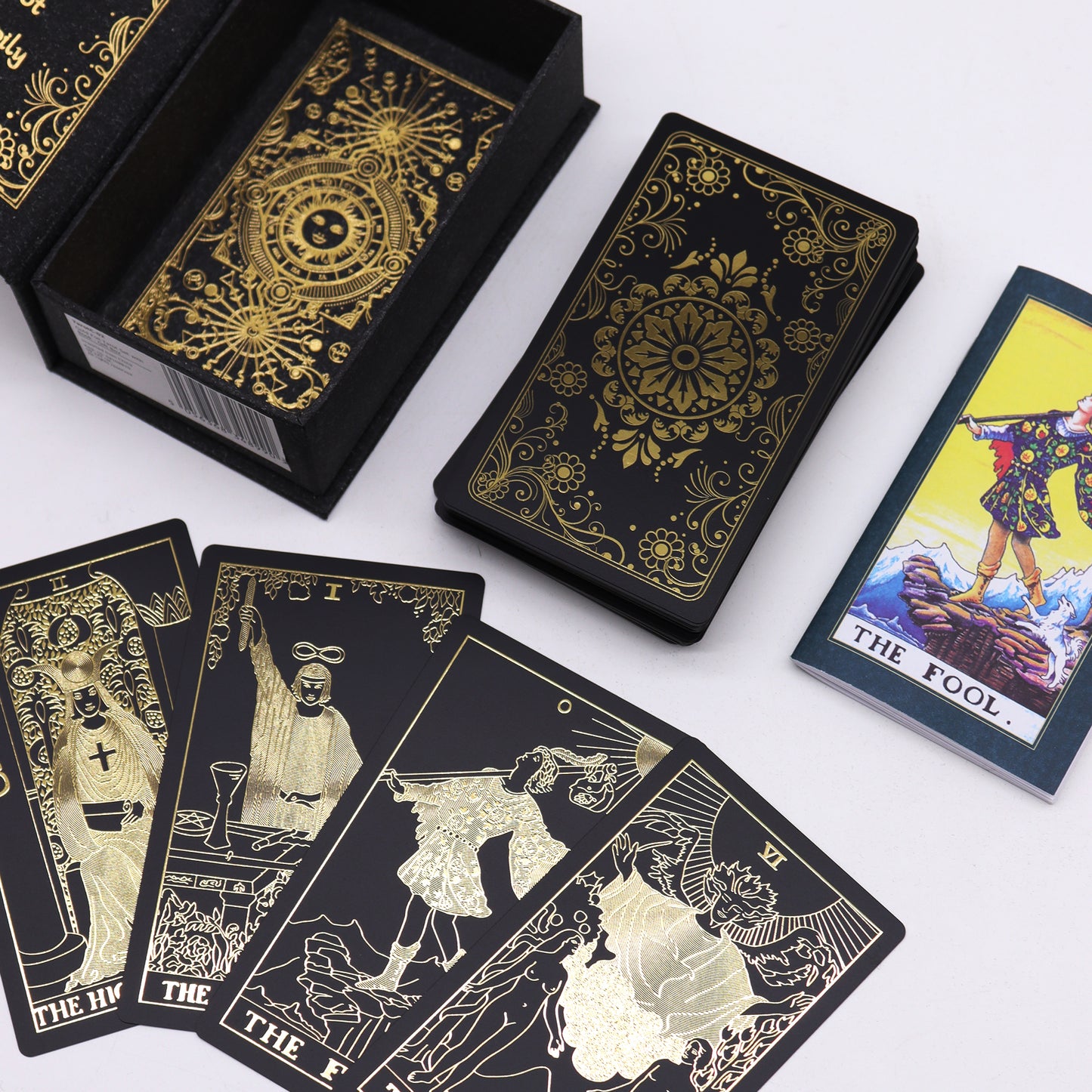 Gold Foil Tarot Set with Book - Gift Box