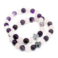 Set of 2 Gemstones Friendship Bracelets - Love - Amethyst & Rose Quartz