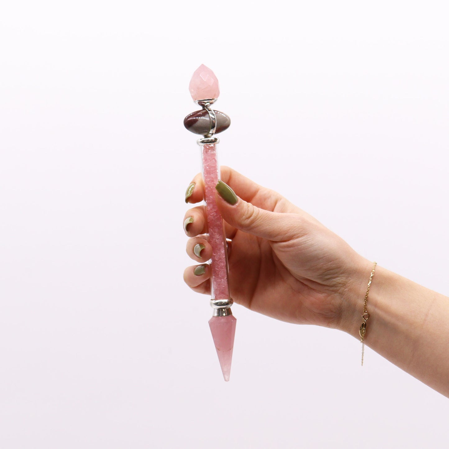 Shiva Lingam Magic Wand - Rose Quartz - Love