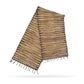 Water Hyacinth Natural Table Runner - Black Tiger with Fringe - 150cm